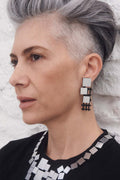 Pendientes Bauhaus Squares - Plata