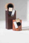 Bauhaus Earrings Small - Silver/Black/Gold