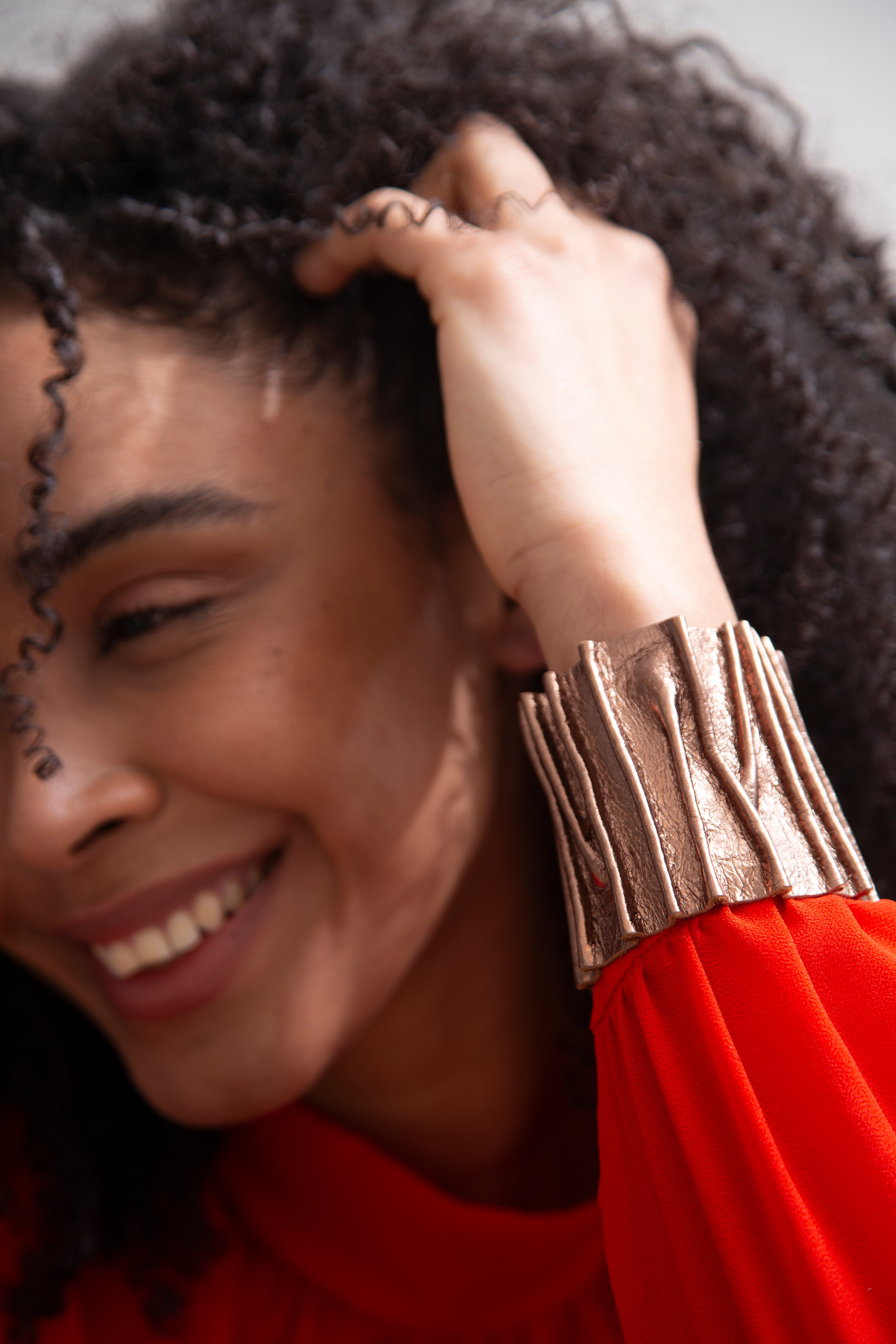Bauhaus Stitch Bracelet - Brown