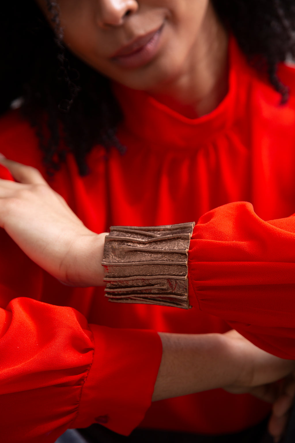 Bauhaus Stitch Bracelet - Brown
