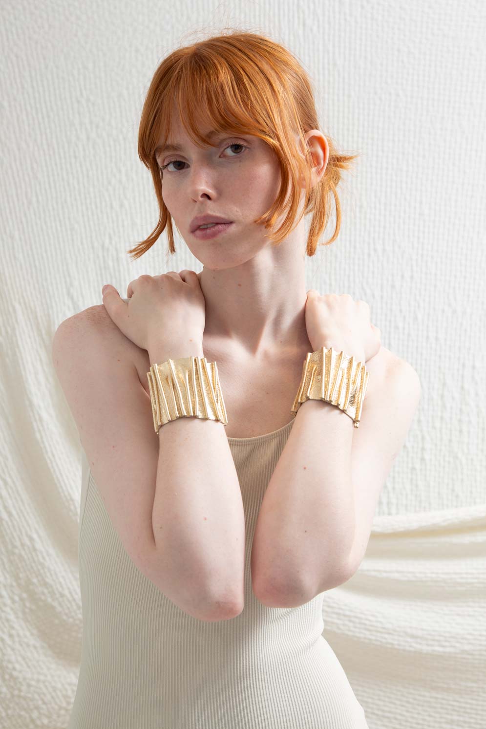 Bauhaus Stitch Bracelet - Gold