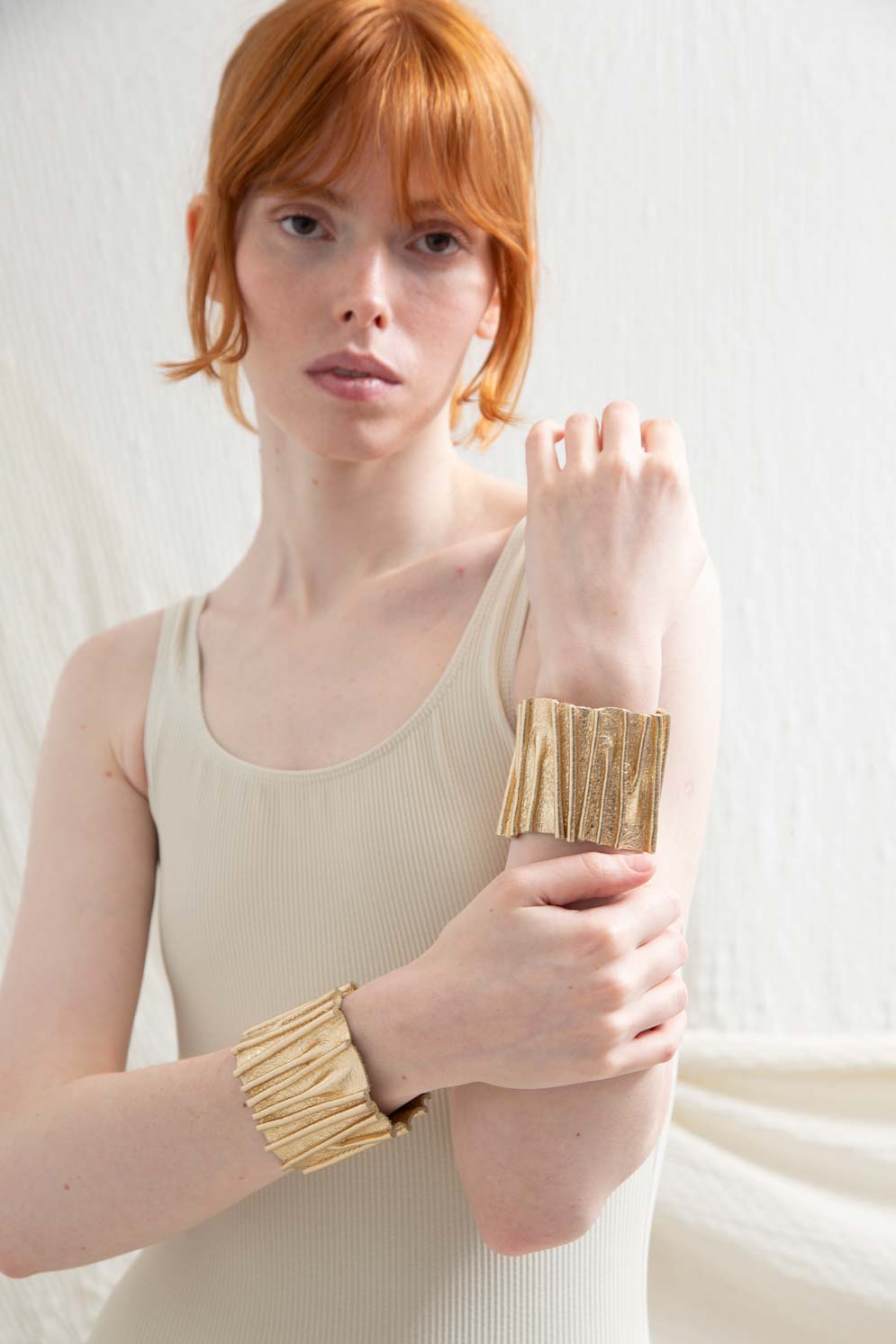 Bauhaus Stitch Bracelet - Gold
