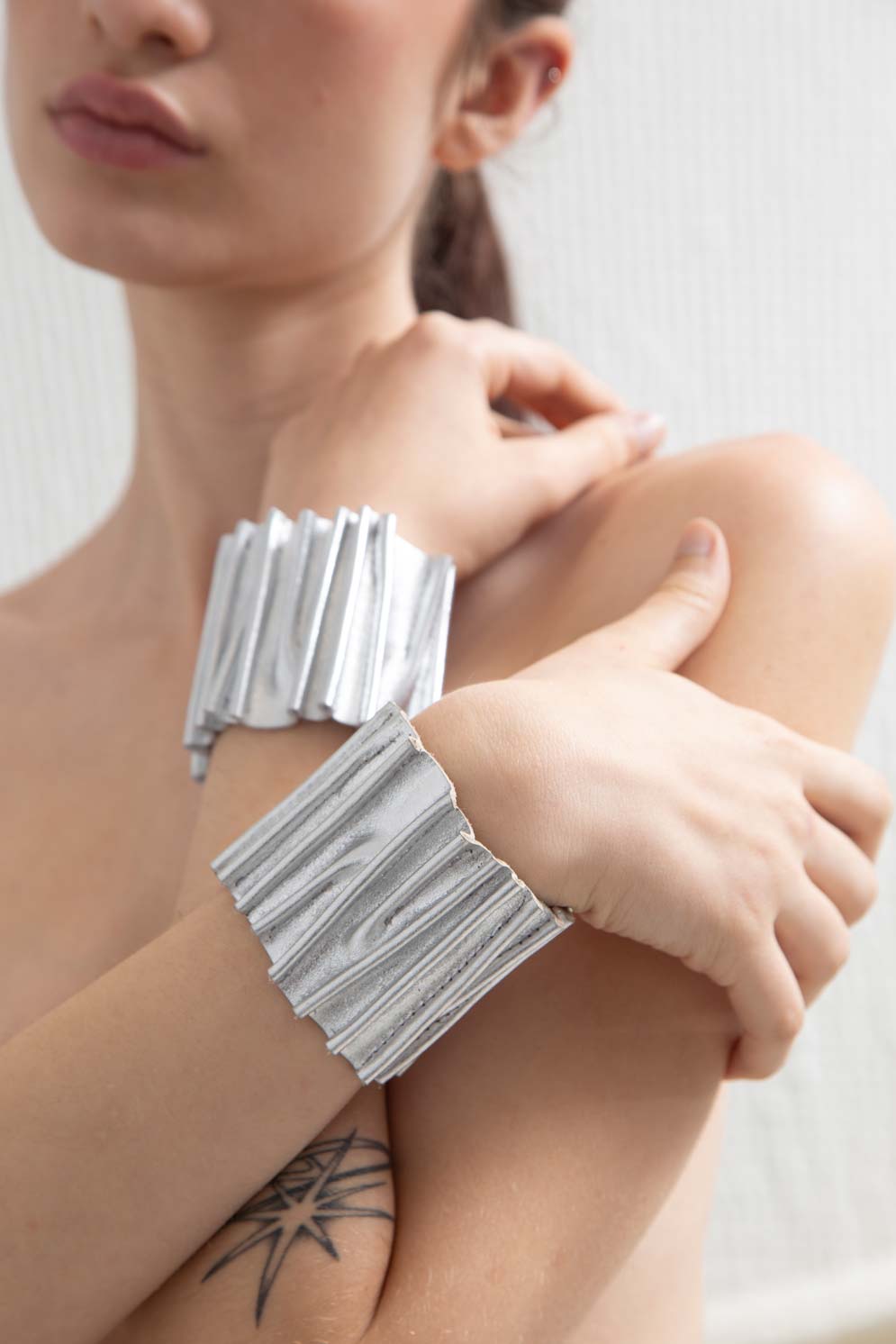 Bauhaus Stitch Bracelet - Silver