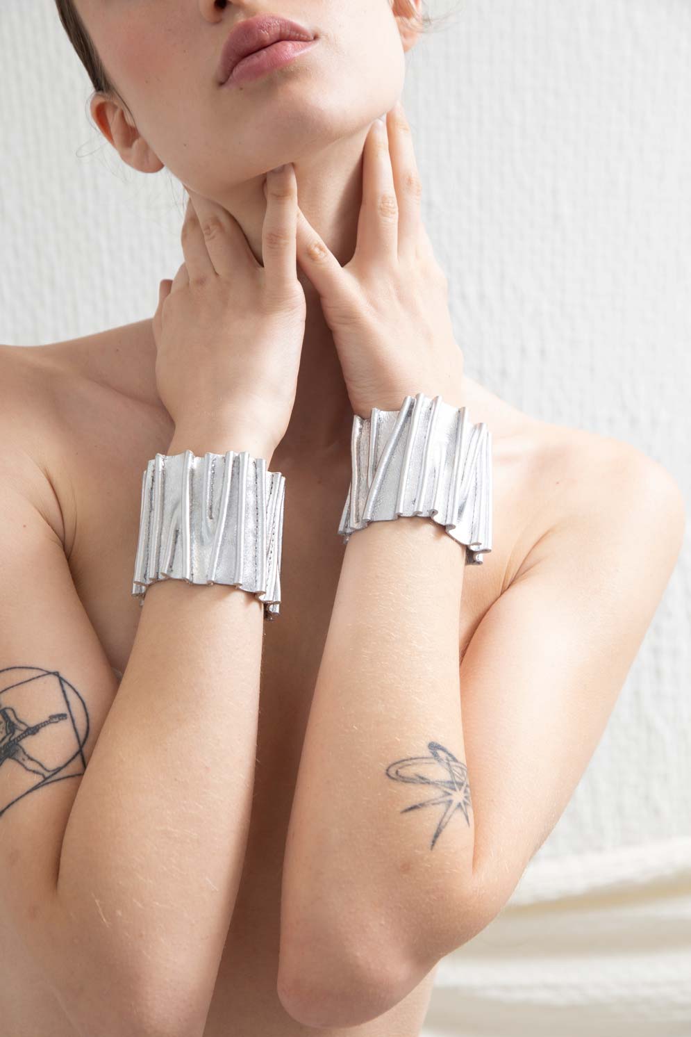 Bauhaus Stitch Bracelet - Silver