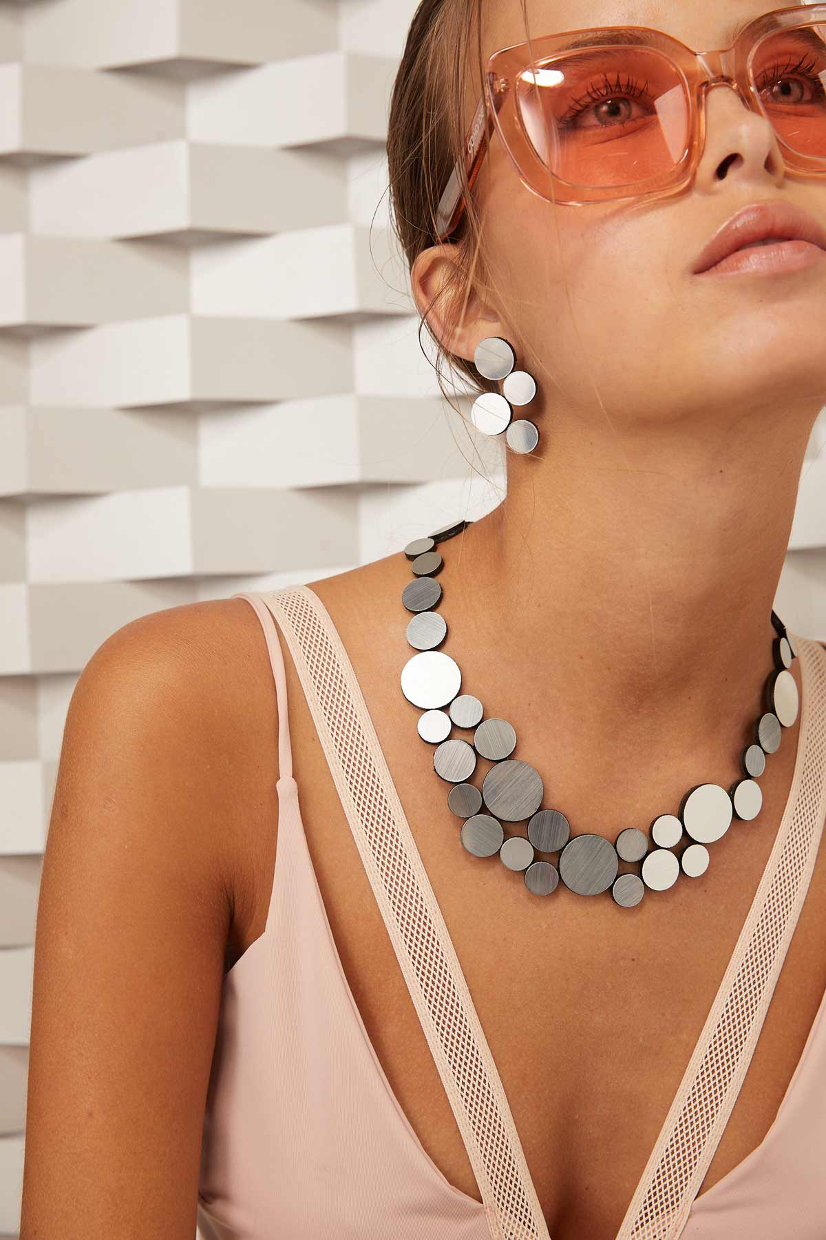 Abstraction Necklace Small - Silver