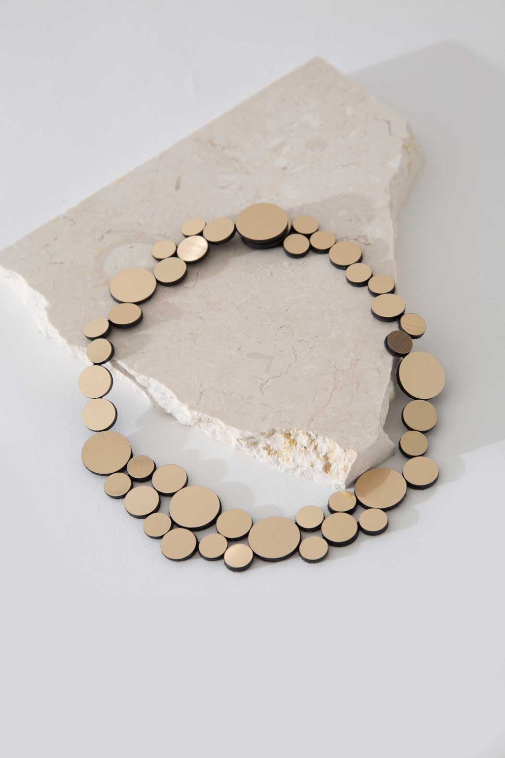 Abstraction Necklace Small - Gold