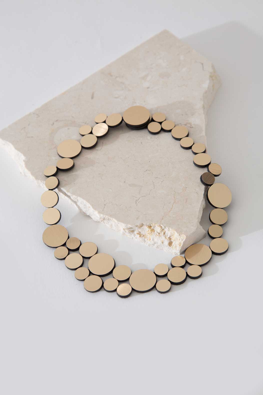 Abstraction Necklace Small - Gold