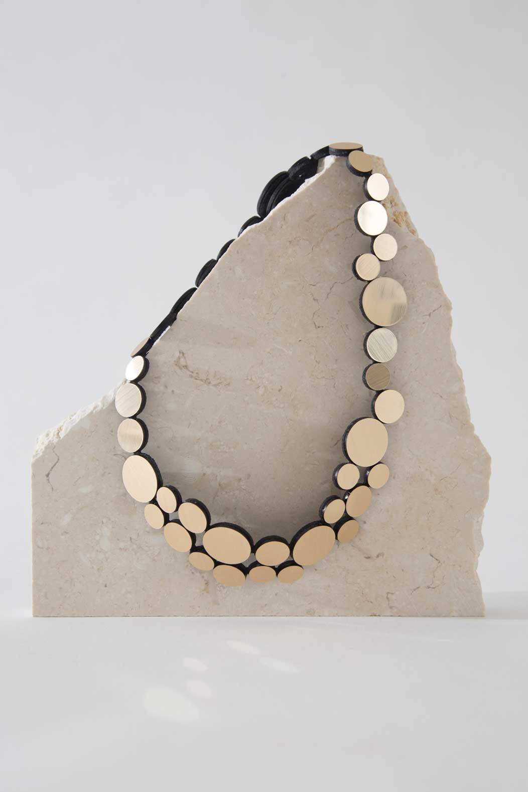 Abstraction Necklace Small - Gold