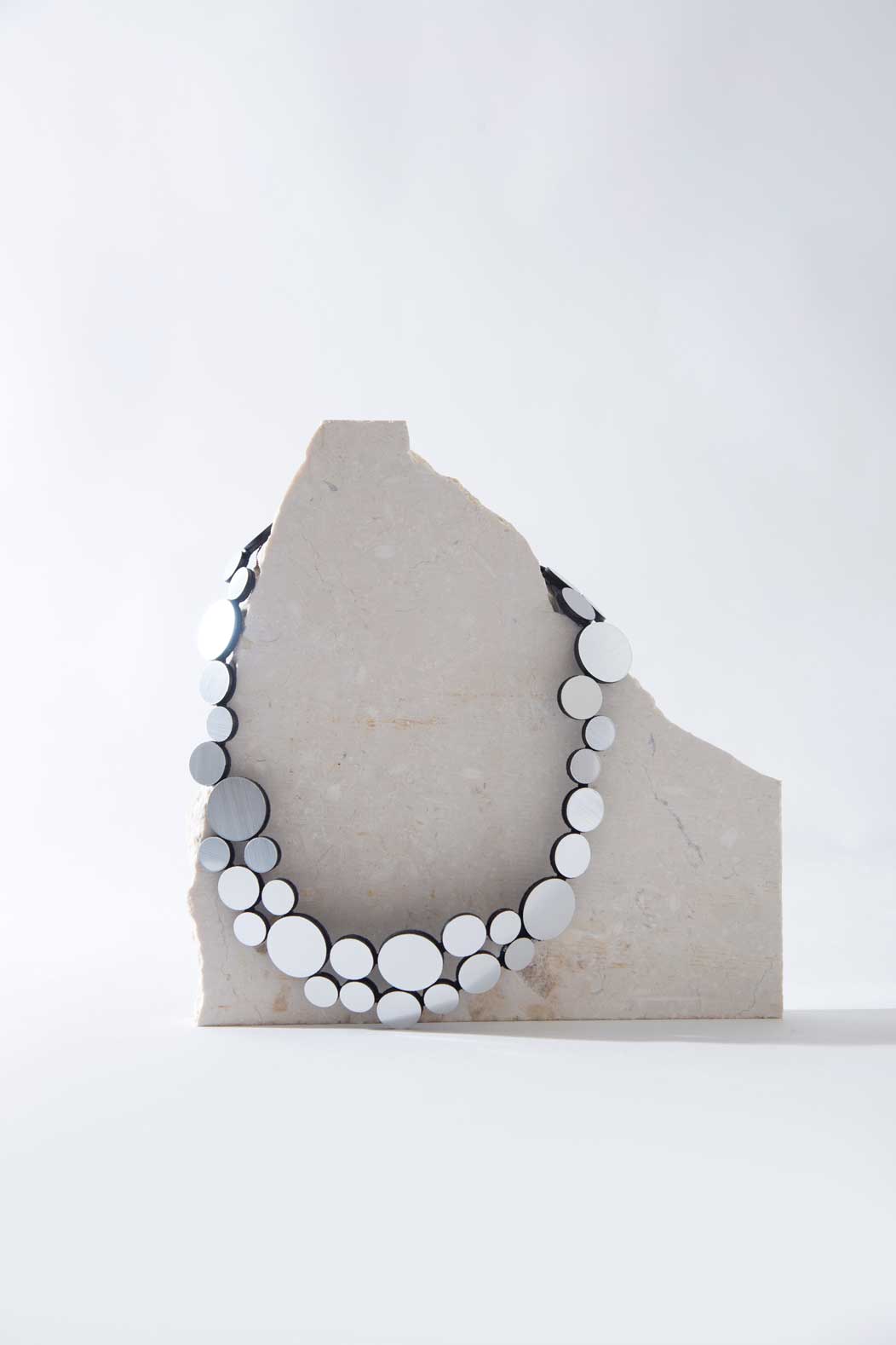 Abstraction Necklace Small - Silver