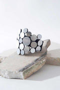 Abstraction Bracelet Asymmetric - Silver