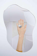 Abstraction Ring 3 Circles - Silver