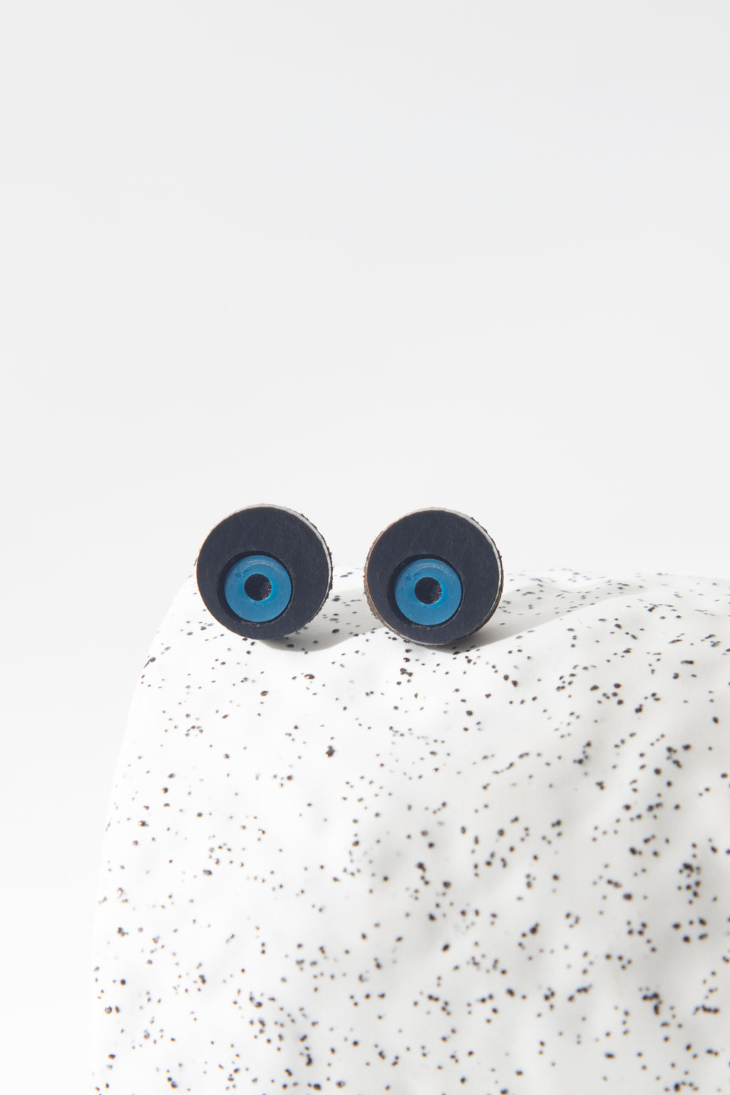 Abstraction Earrings Eyes - Black/Blue