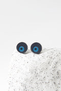 Abstraction Earrings Eyes - Black/Blue