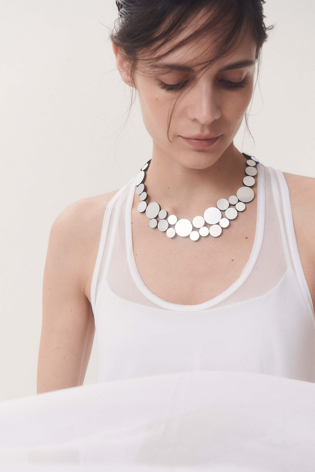 Abstraction Necklace Small - Silver