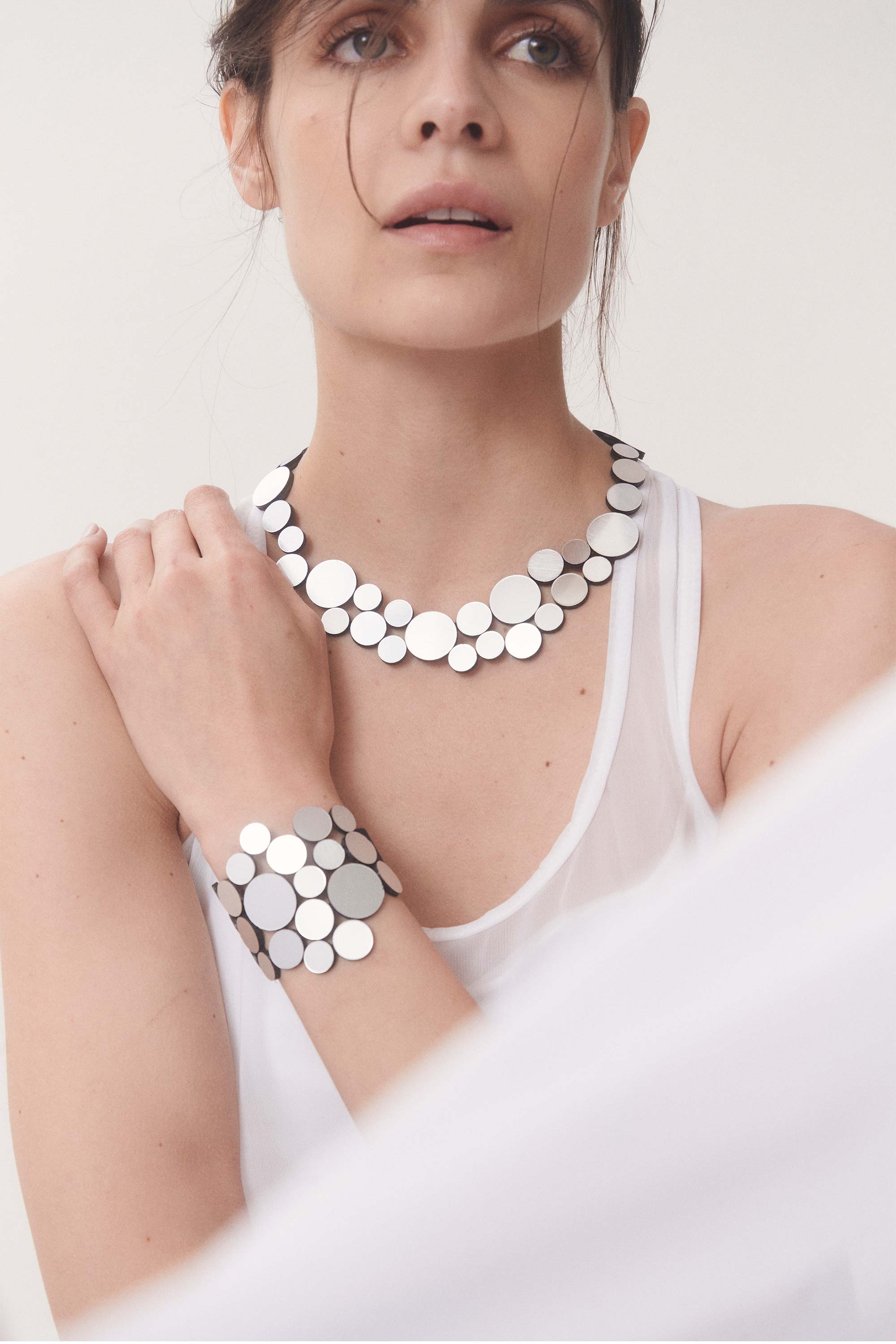 Abstraction Necklace Small - Silver