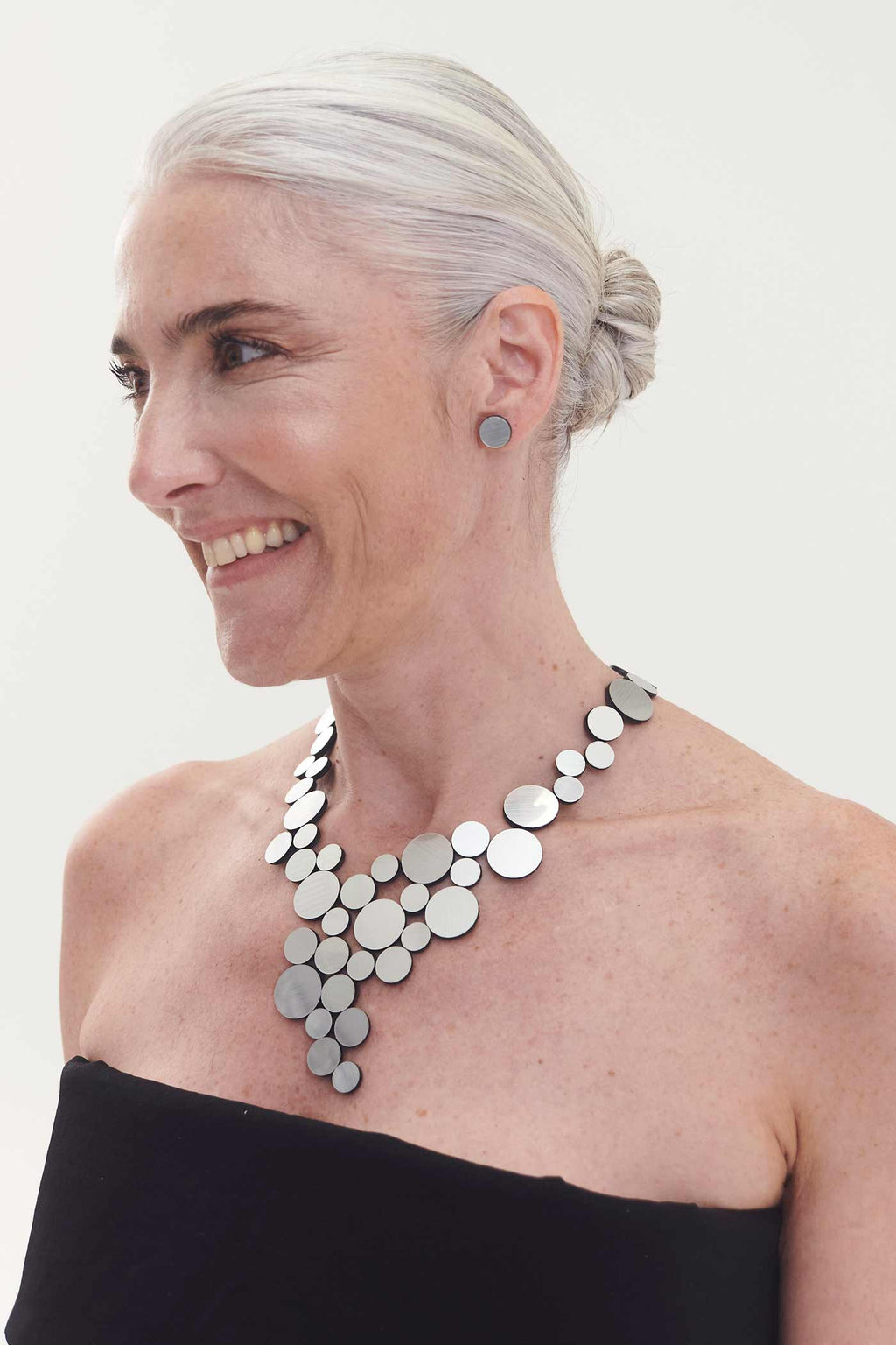 Abstraction Necklace V - Silver