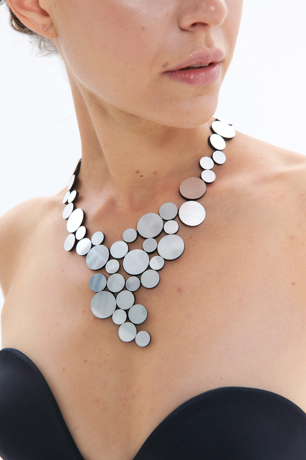 Abstraction Necklace V - Silver