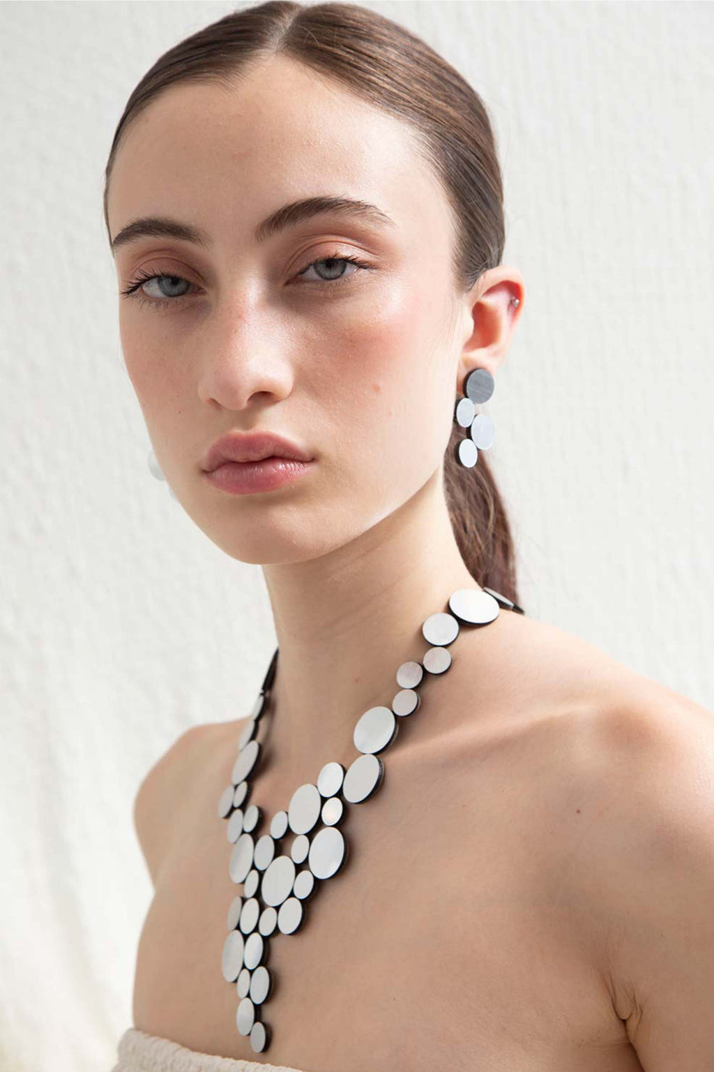 Abstraction Necklace V - Silver