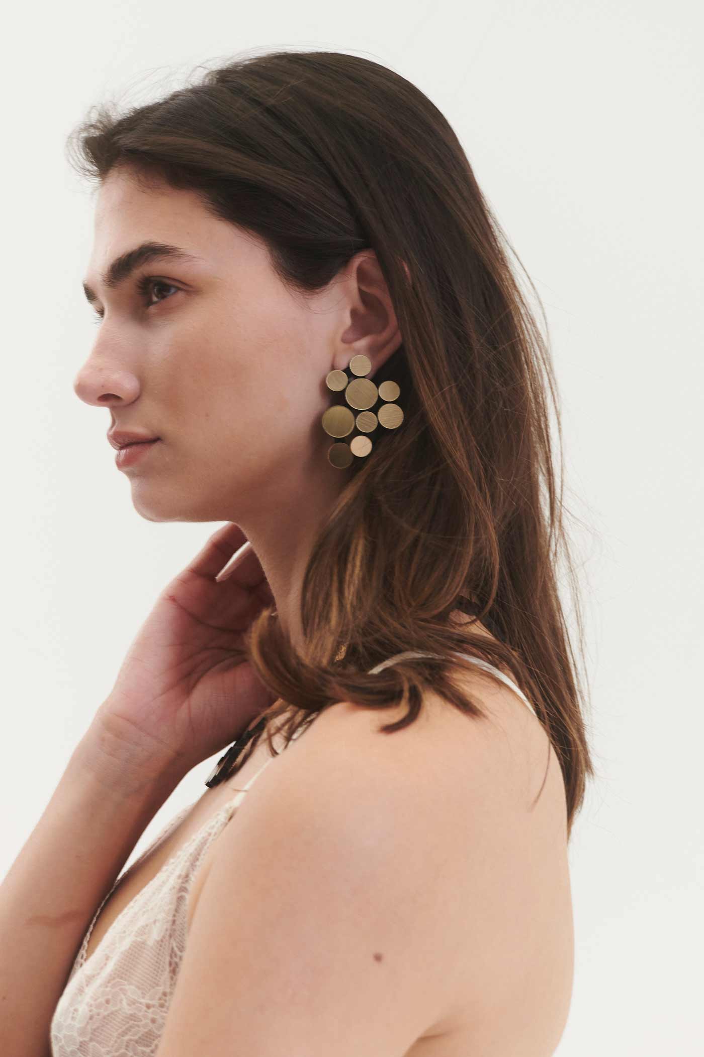 Abstraction V Earrings - Gold