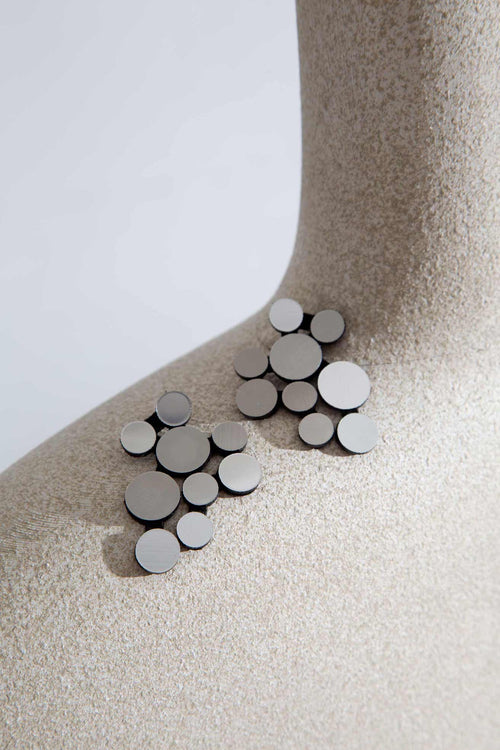 Pendientes Abstraction V - Plata