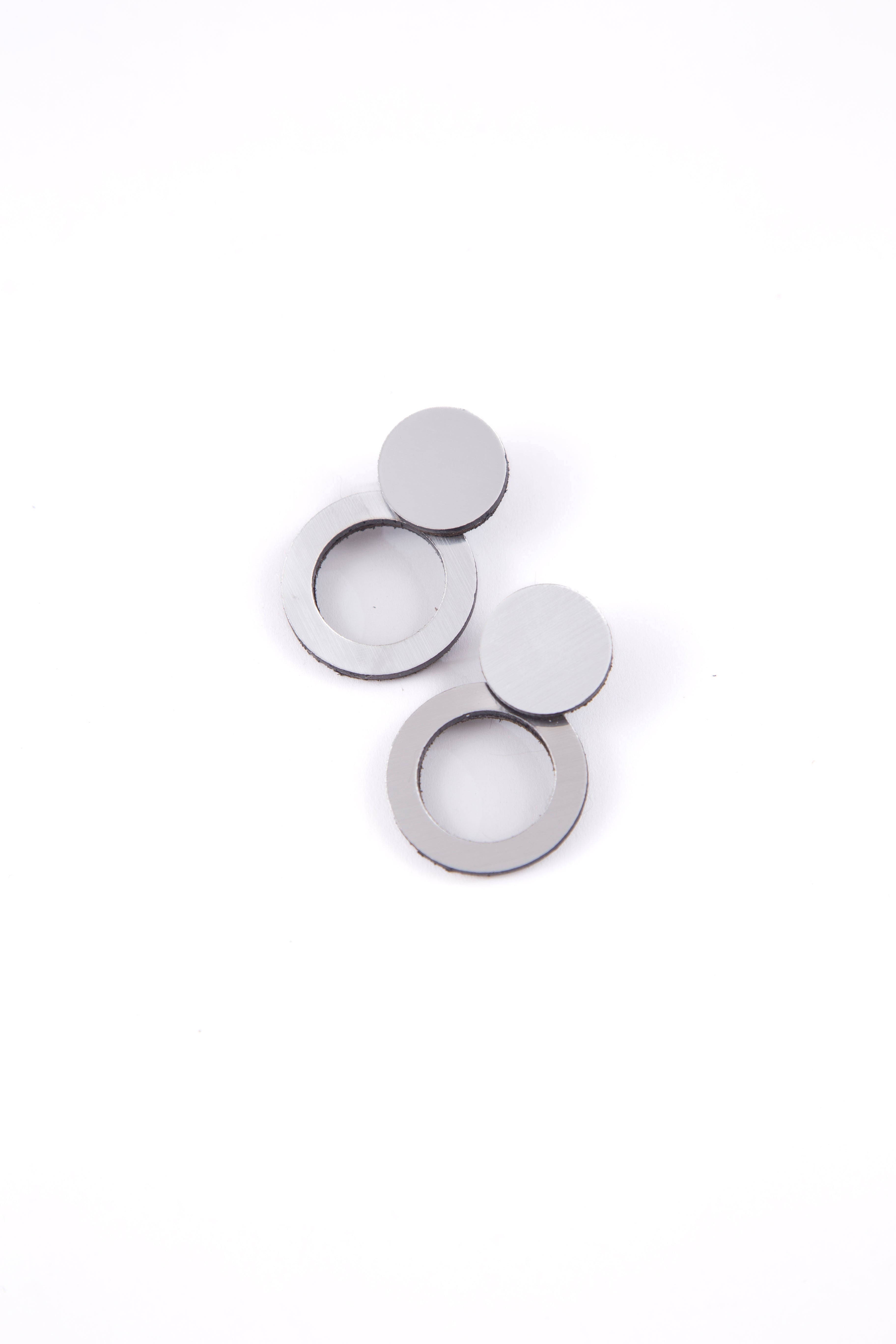 Abstraction Earrings New - Silver