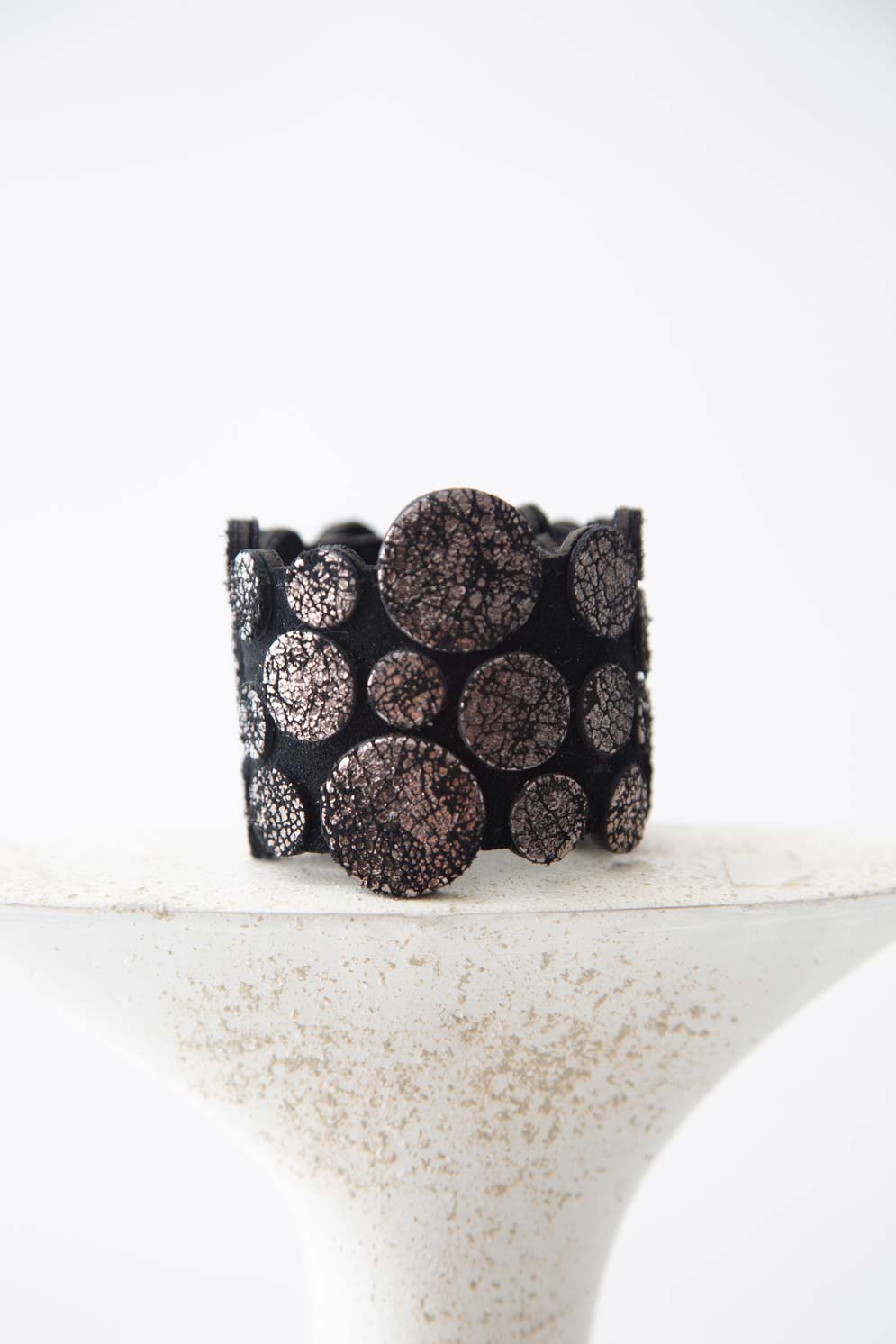 Abstraction Wrap Bracelet - Pewter