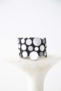 Abstraction Wrap Bracelet - Silver/Black