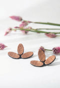 Emma Earrings Small - Brown