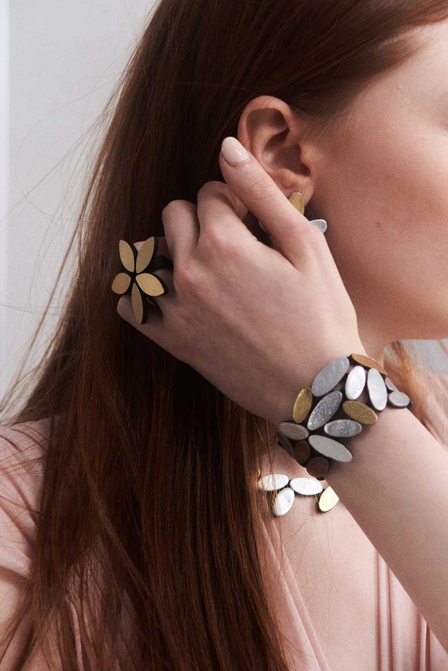 Emma Bracelet Medium - Silver /Gold