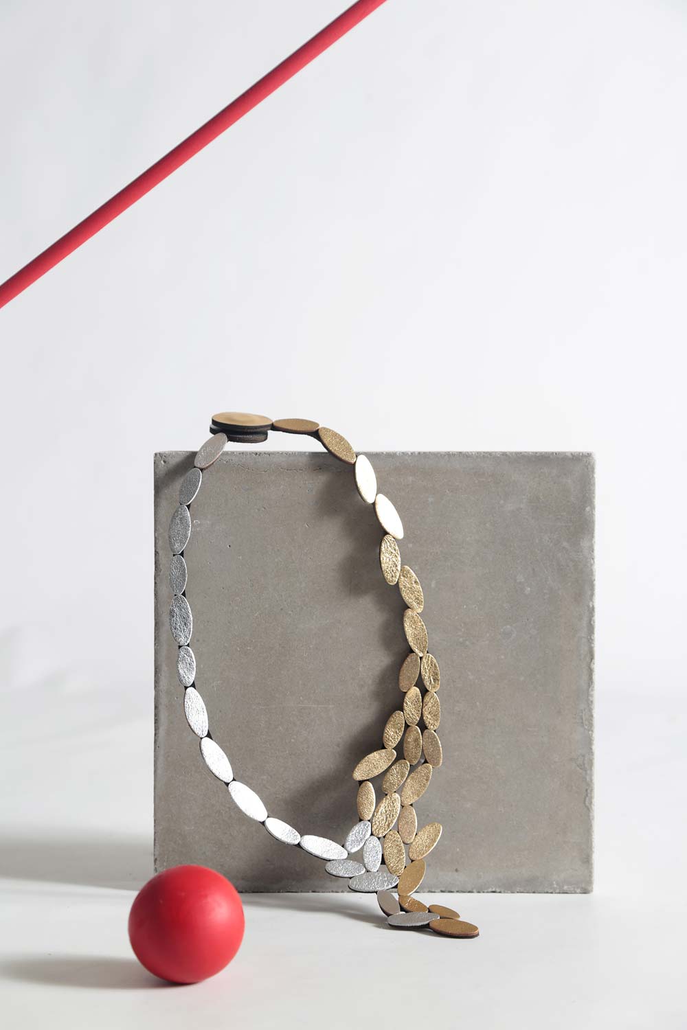 Emma V Necklace - Silver/Gold