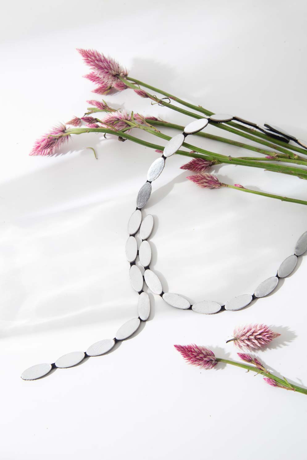 Emma Y Necklace -  Silver