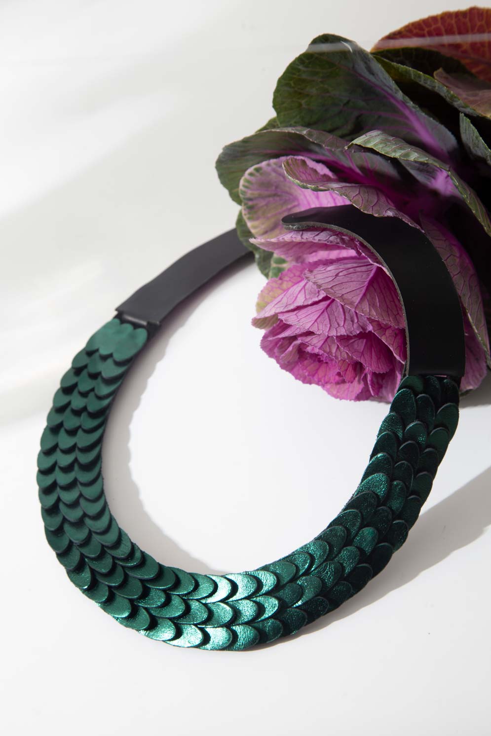 Emma Necklace Scales - Green