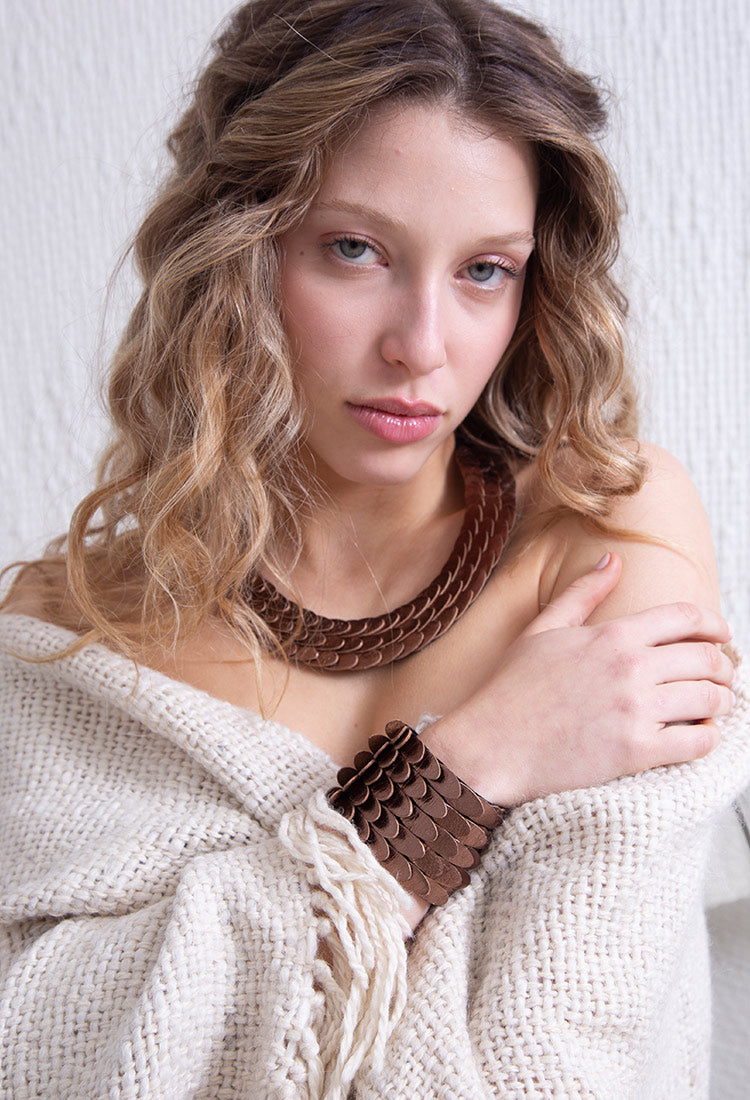 Emma Bracelet Scales - Brown