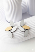 Kate Leaves Earrings Medium - Silver/Gold