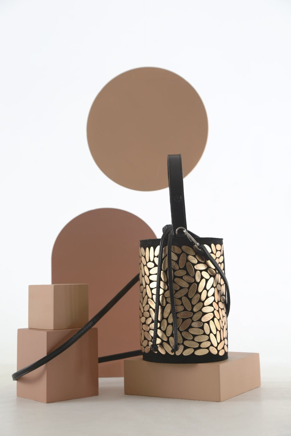 Pre-Order - Emma Bucket Leather Bag - Gold
