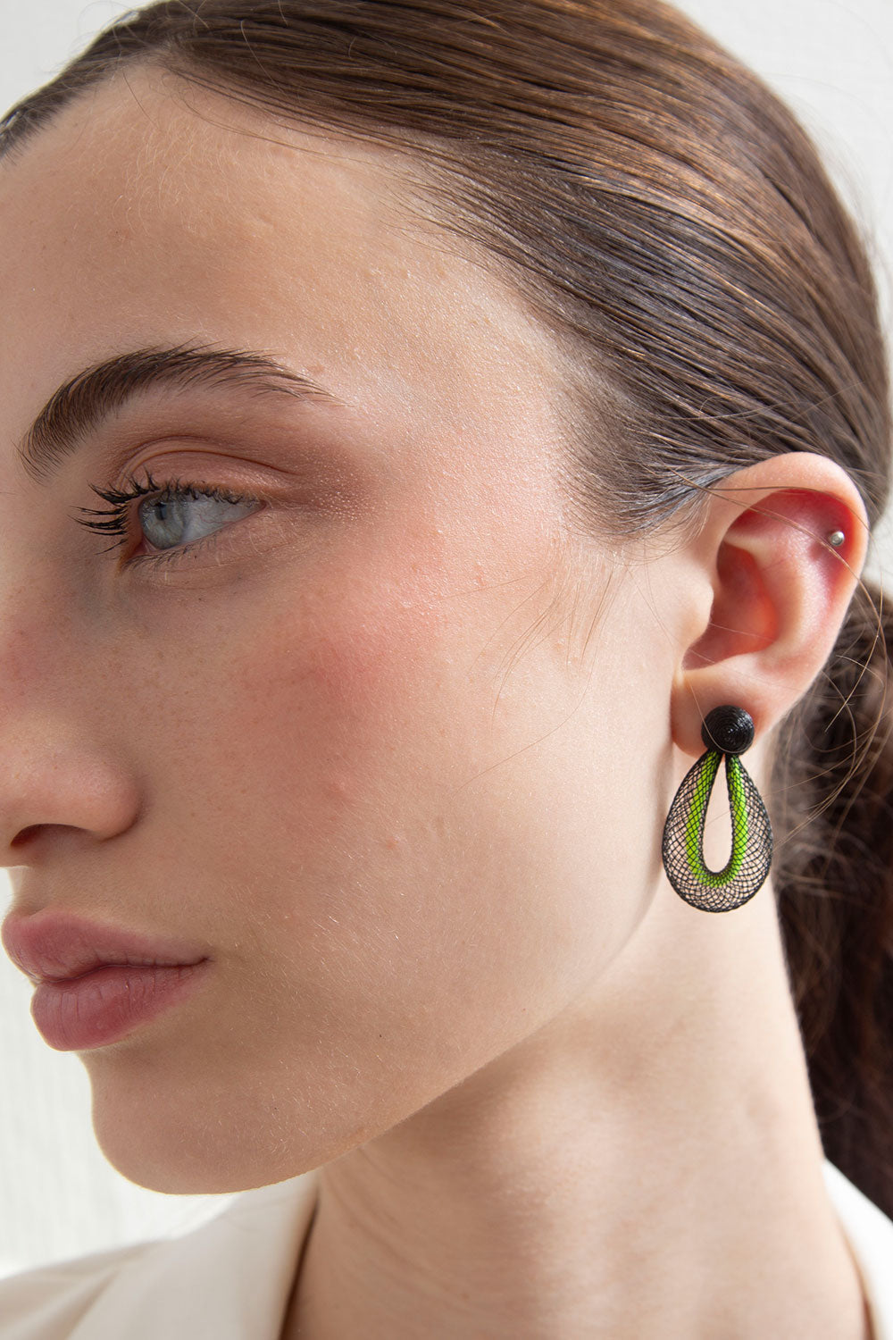 Life Drop Earrings Small - Yellow