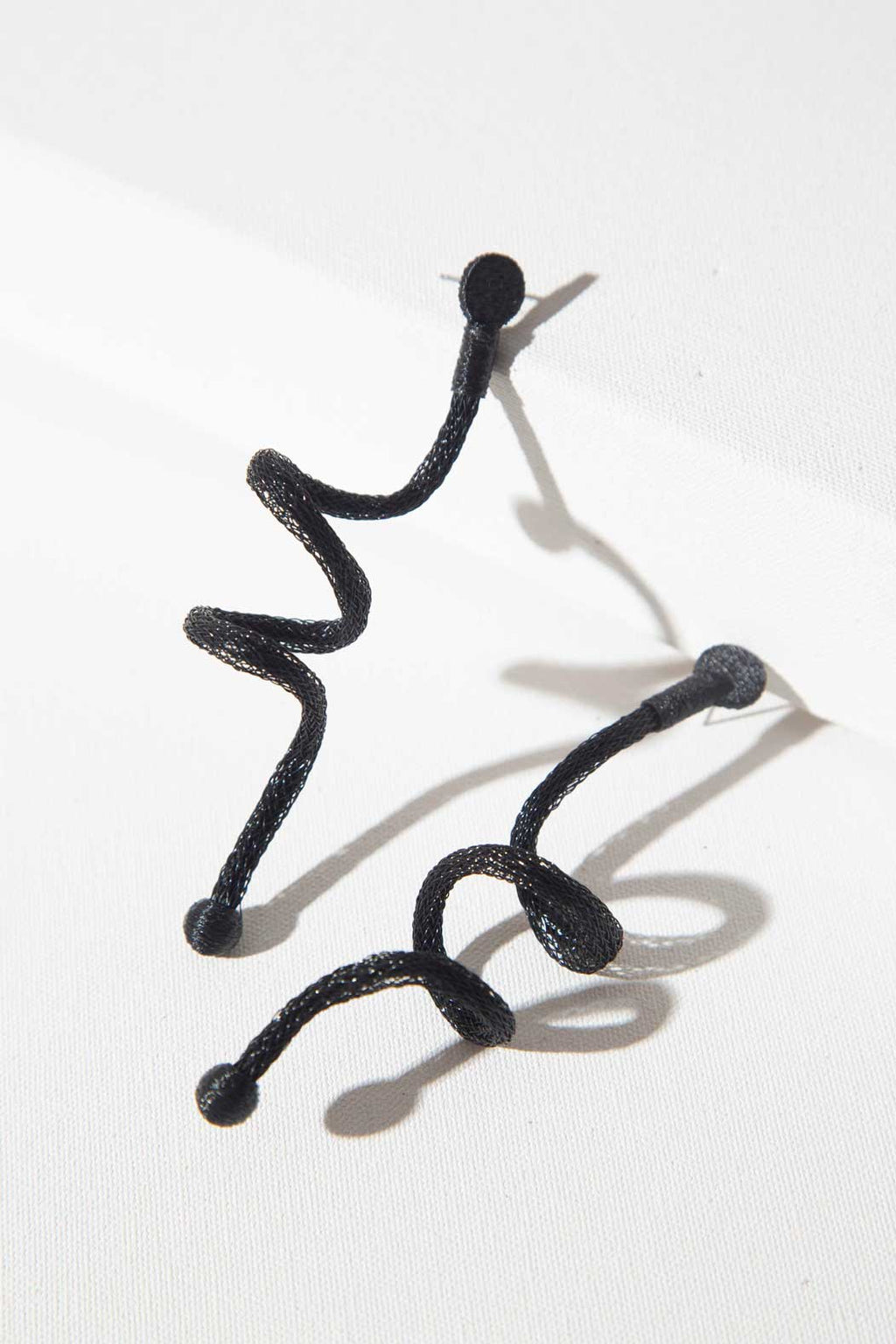 Life Spiral Earrings - Black