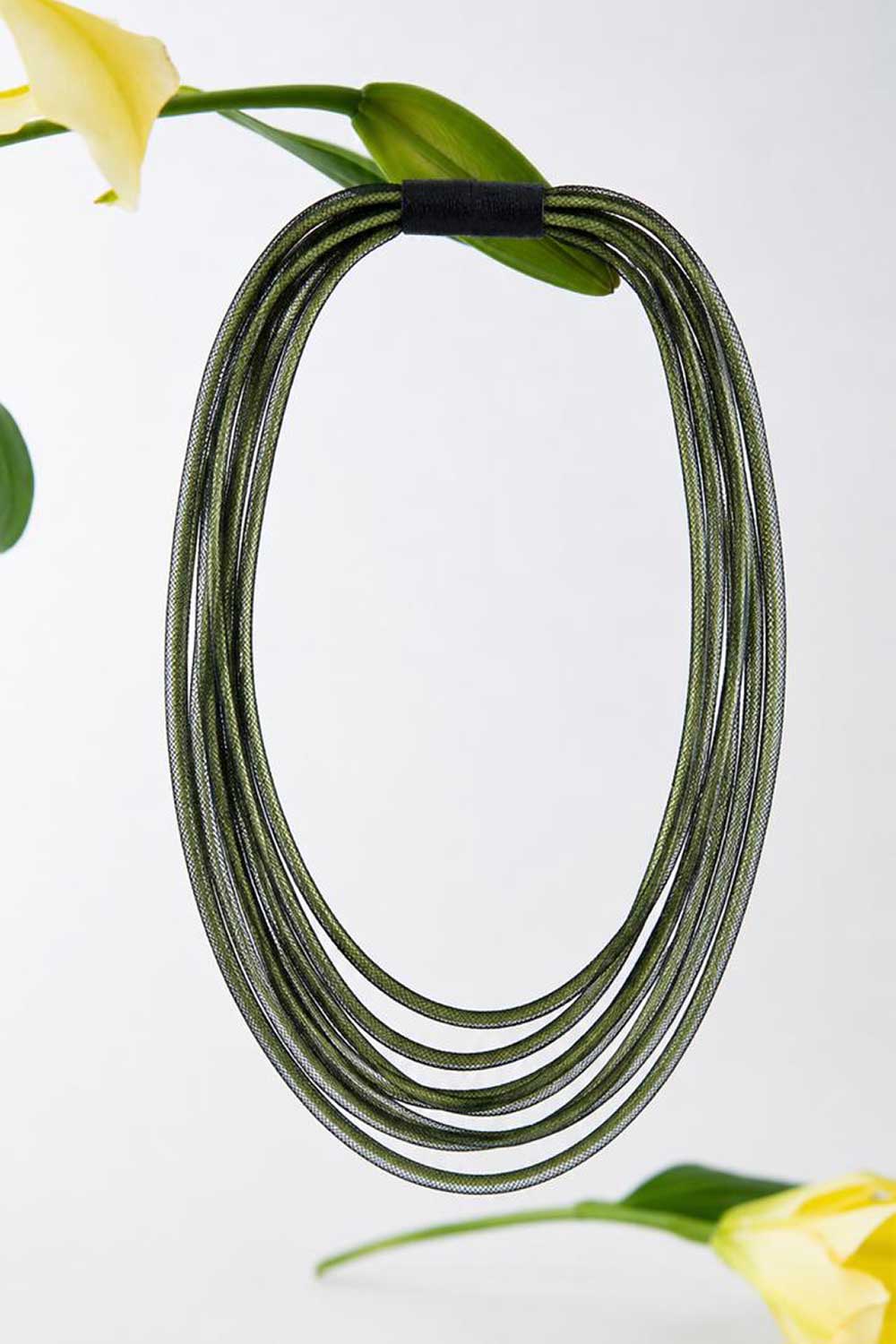 Life Necklace Round - Green