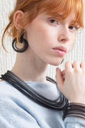 Life Circle Earrings -  Black/Gray