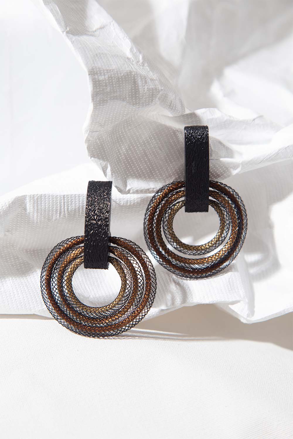 Life Circle Earrings -  Metallics