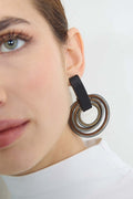 Life Circle Earrings -  Metallics