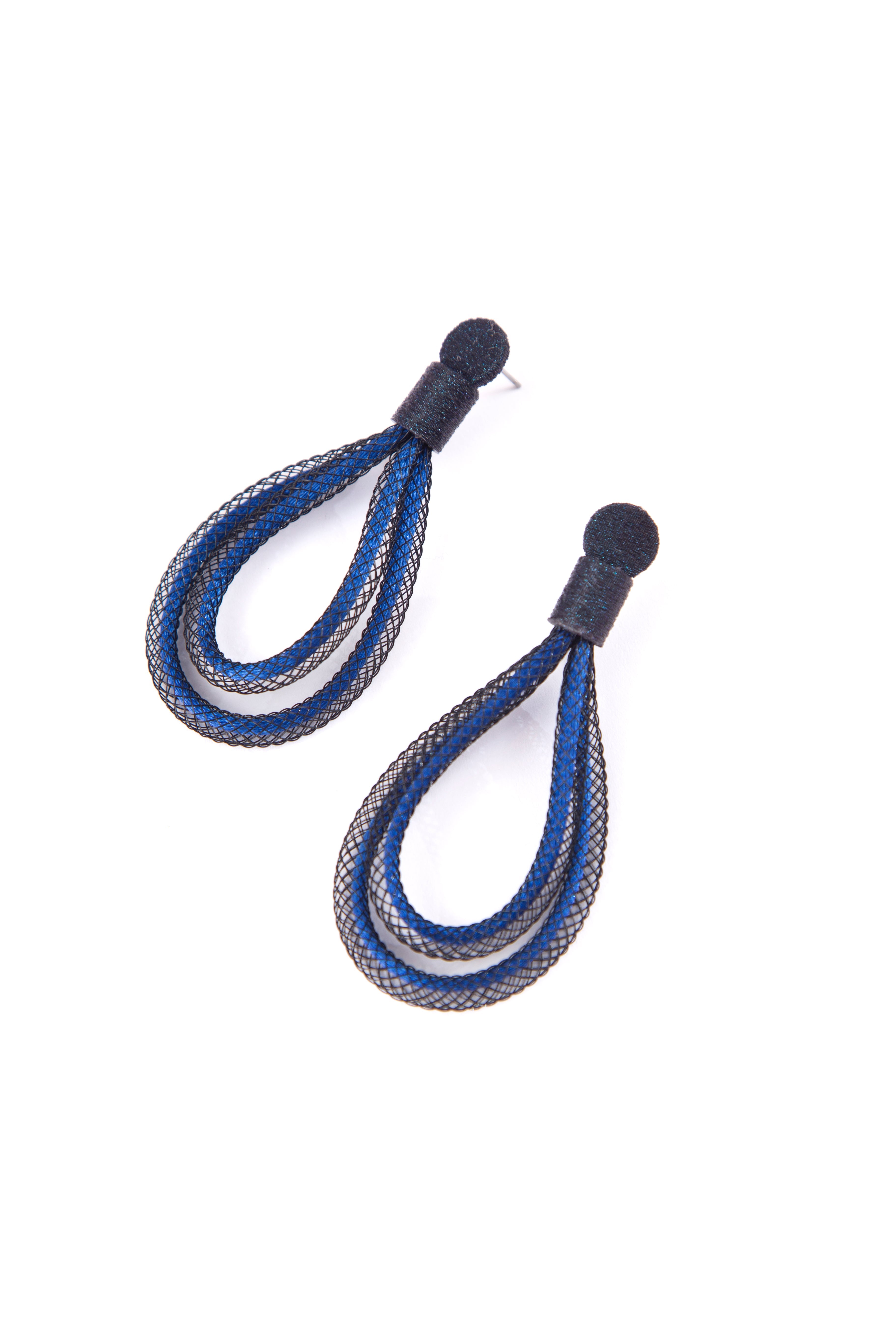 Life Drop Earrings - Blue