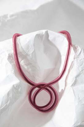 Life Necklace Medallion - Burgundy