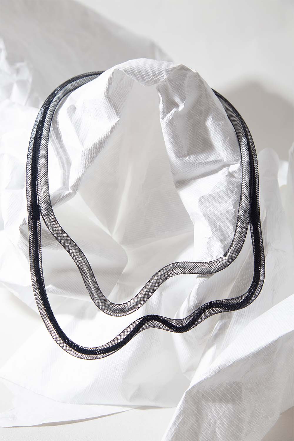 Life Necklace Waves - Black White