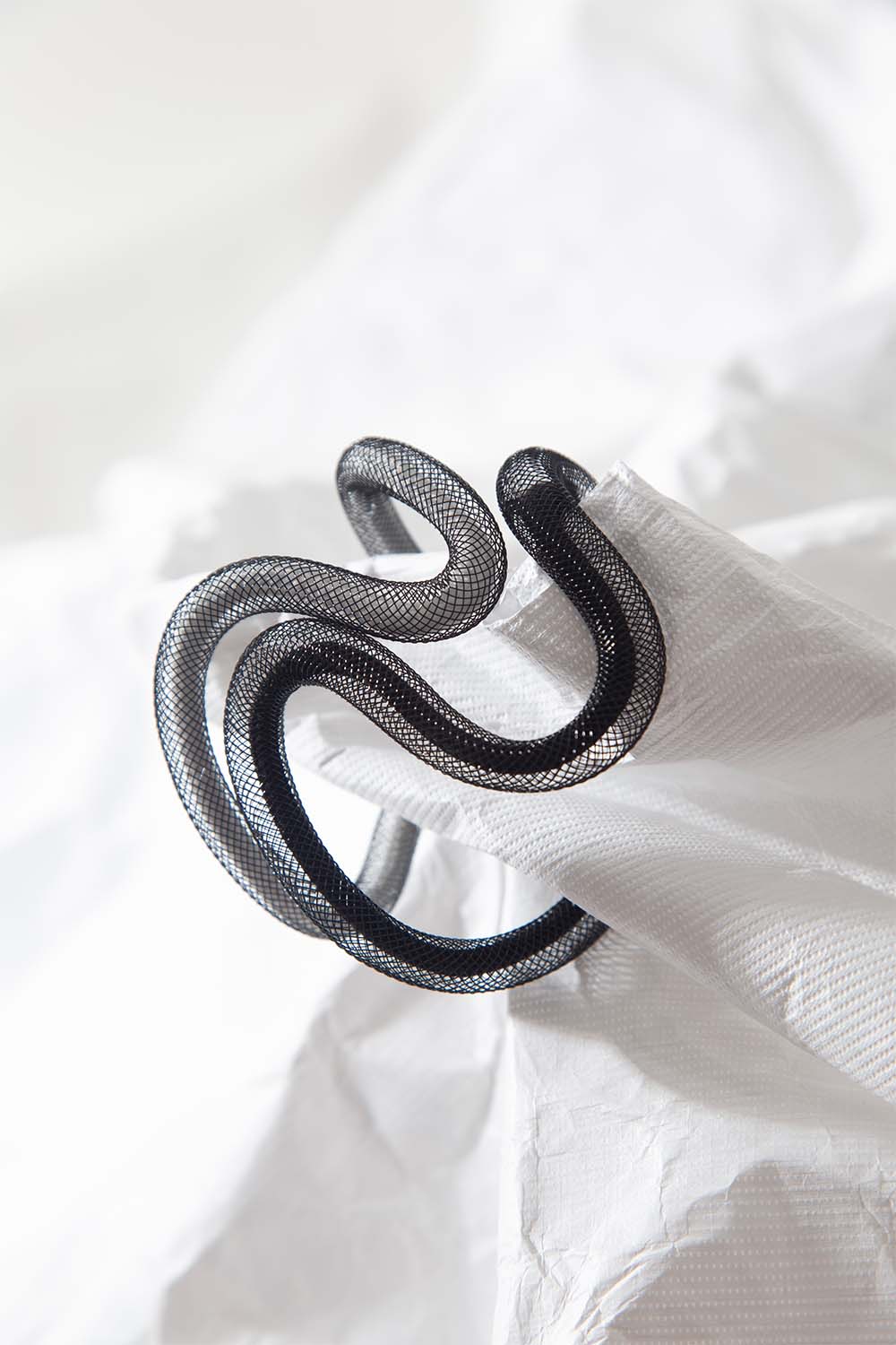 Life Bracelet Waves - Black/White