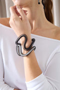 Life Bracelet Waves - Black/White