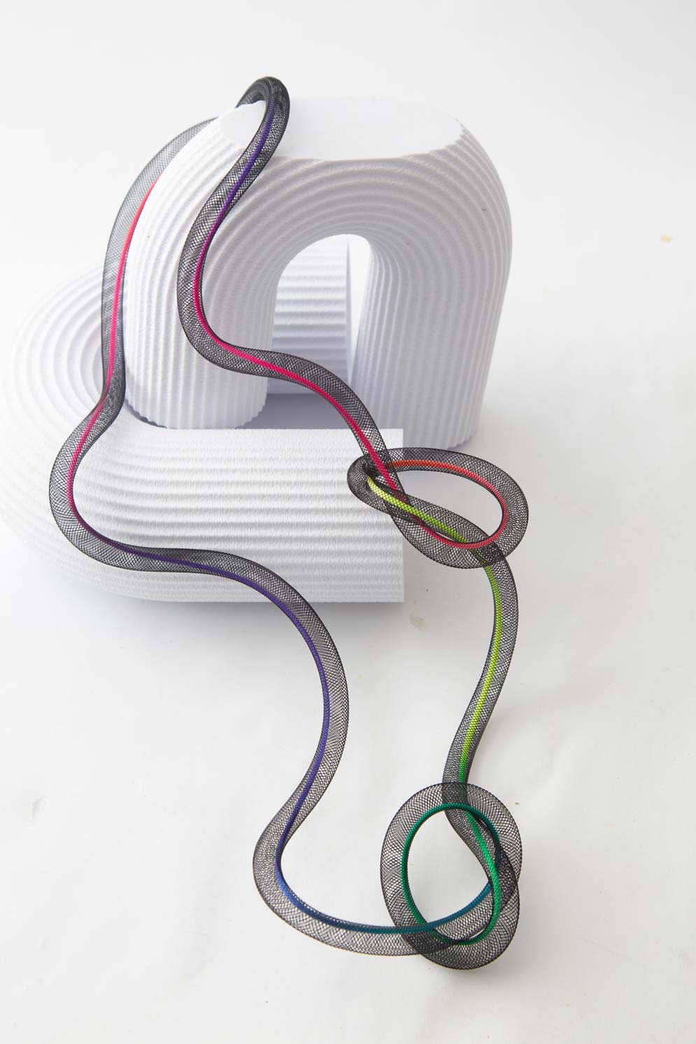 Life Necklace Long Knots - Rainbow