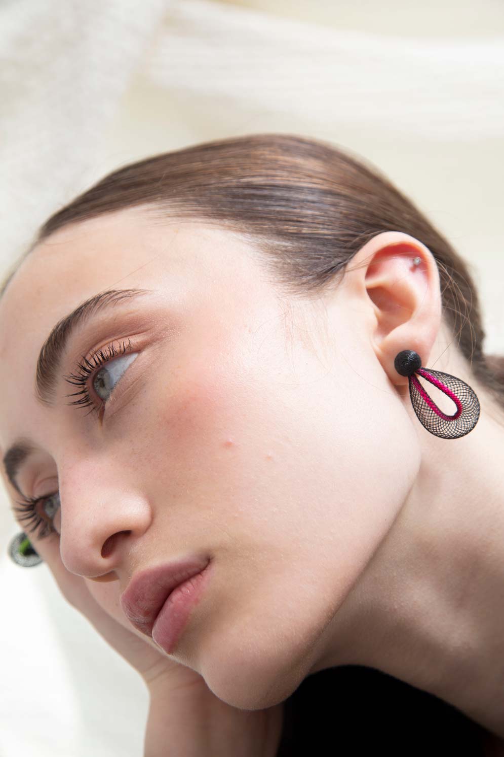Life Drop Earrings Small - Pink