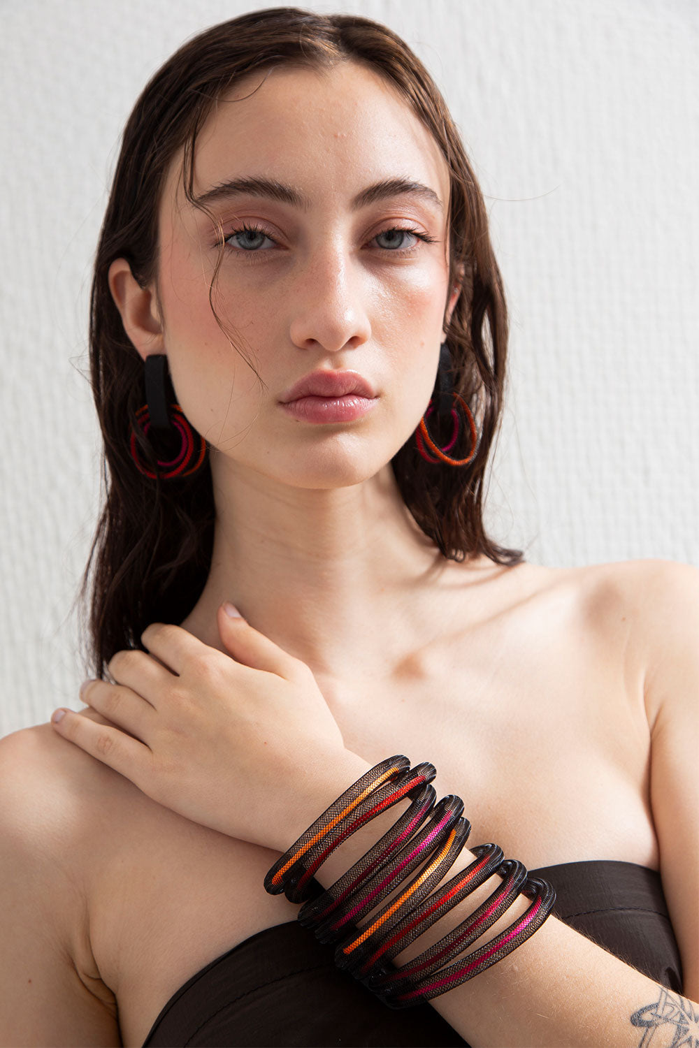 Life Bracelet 4 Layers - Red/Pink