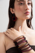 Life Bracelet 4 Layers - Red/Pink